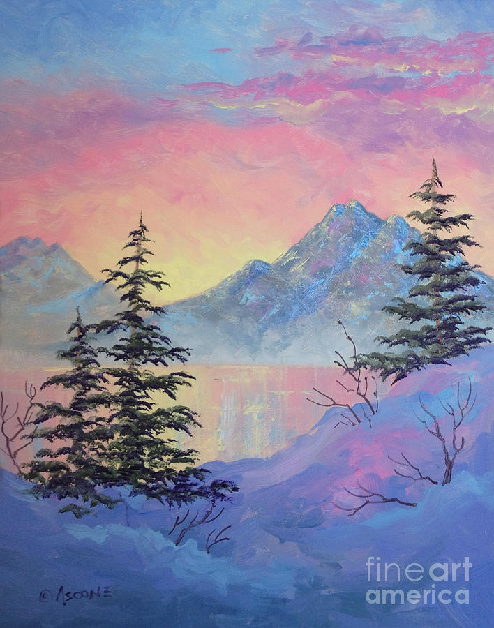 Serene Sunset Painting by Teresa Ascone