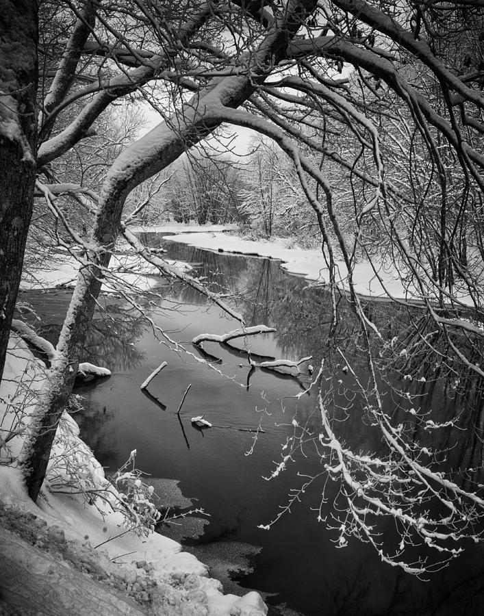 Serene Winter Stream Photograph by Paul Schreiber
