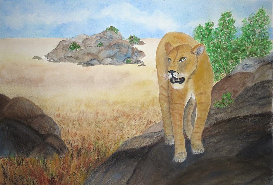 Serengeti Pride 2 Painting by Patricia Beebe