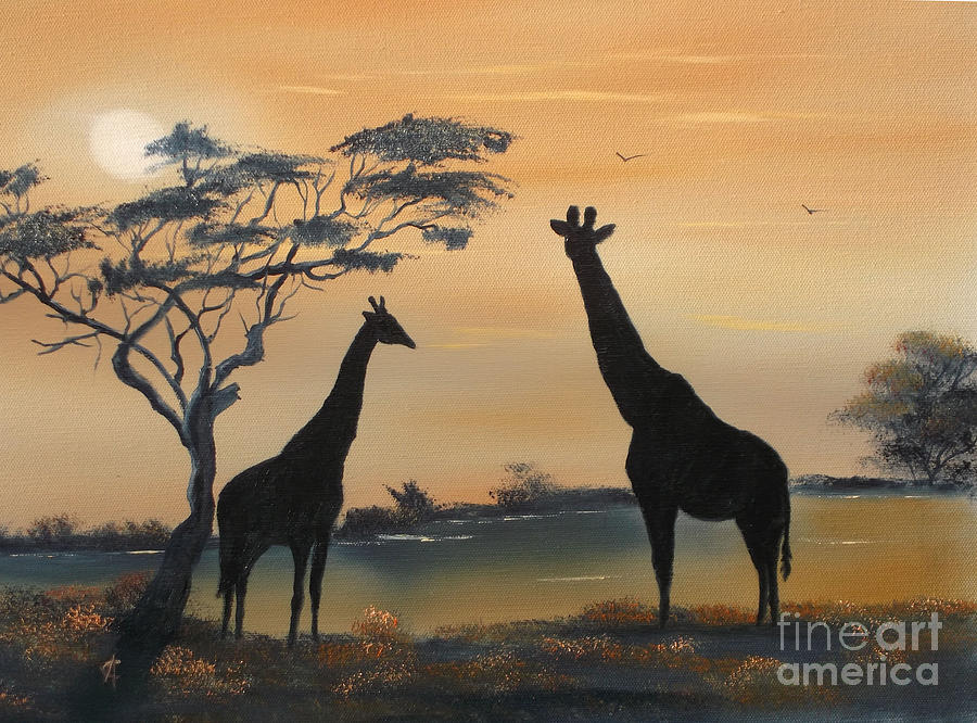 Rift Valley Sunset Painting