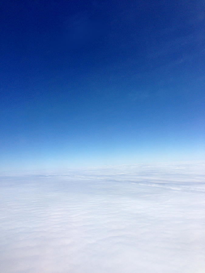 Planes Photograph - Serenity at 30 Thousand Feet by Cecelia Helwig