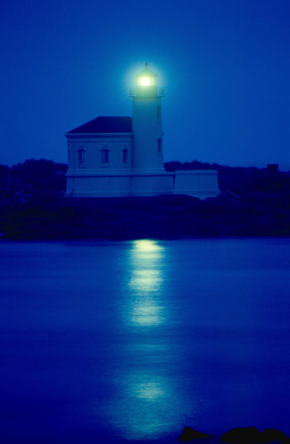Coquille River Lighthouse Photograph - Serenity at Coquille River Lighthouse by Bruce Roberts
