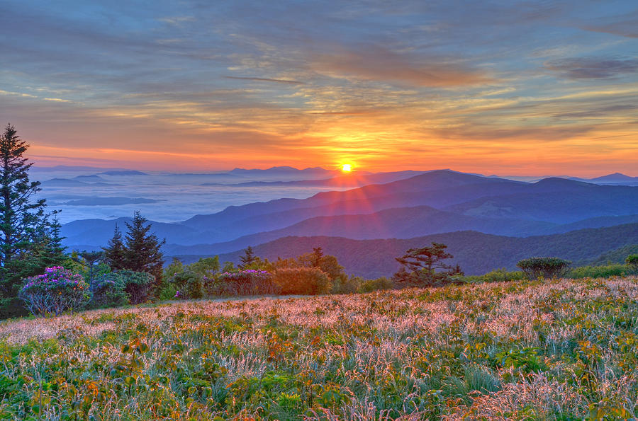 Sunrise Photograph - Serenity at Sunrise by Mary Anne Baker Sunrise Photograph - Serenity at Sunrise by Mary Anne Baker