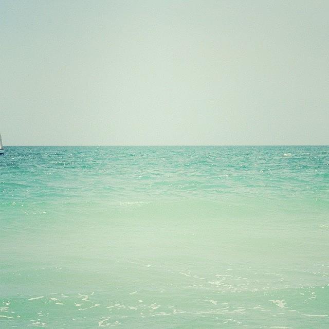 Blue Photograph - #serenity #calm #peace #ocean #serene by Georgia Clare
