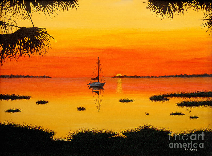 Sunset Painting - Serenity I by Jeff McJunkin