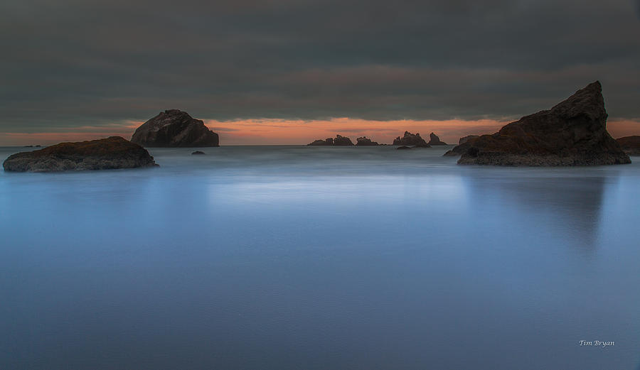 Landscape Photograph - Serenity in Blue.... Bandon by Tim Bryan