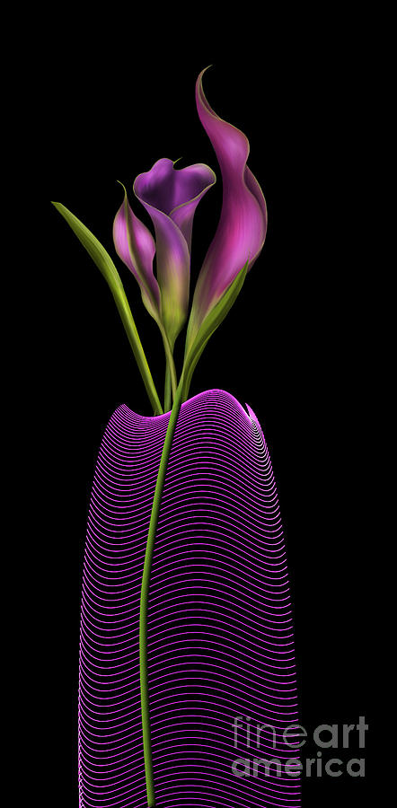 Serenity In Purple Digital Art by Barbara Milton