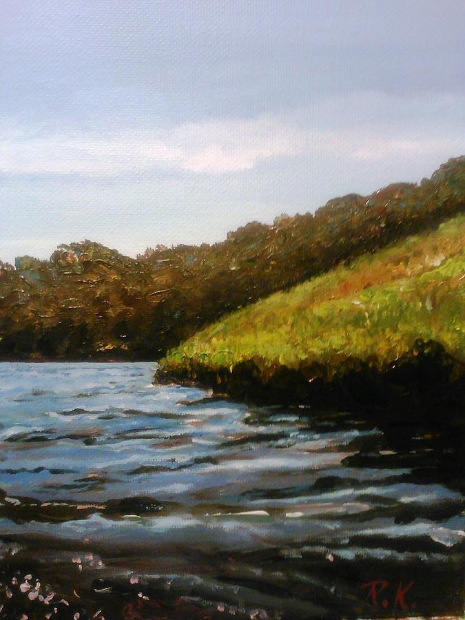 Serenity of Slocum River Painting by Ray Khalife