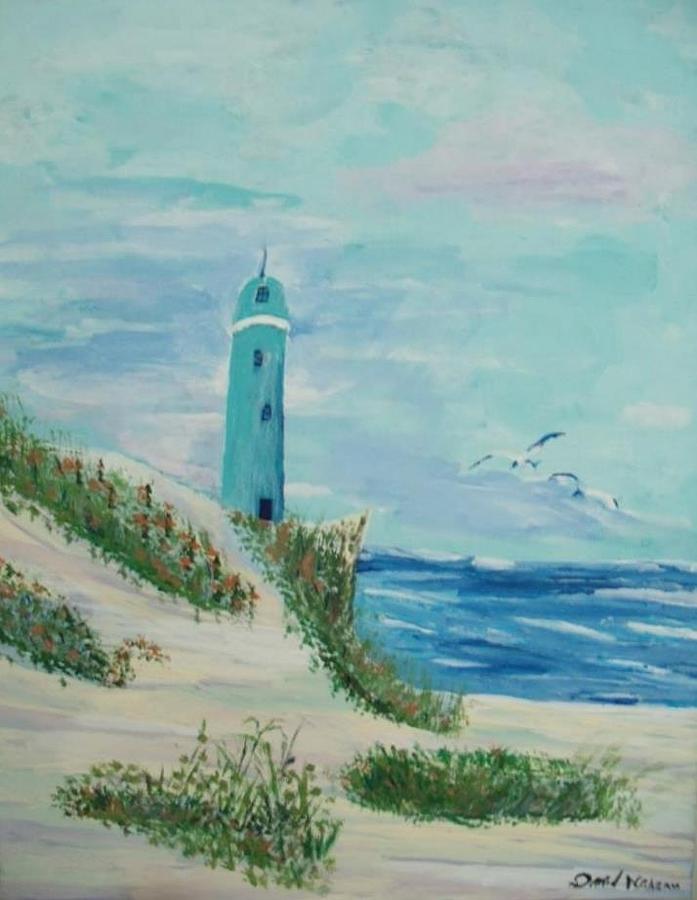 Seagull Painting - Serenity on Cape Cod by Daniel Nadeau