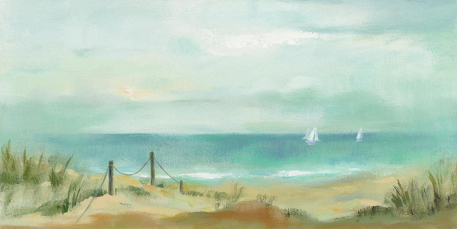Serenity On The Beach Painting by Silvia Vassileva Serenity On The Beach Painting by Silvia Vassileva