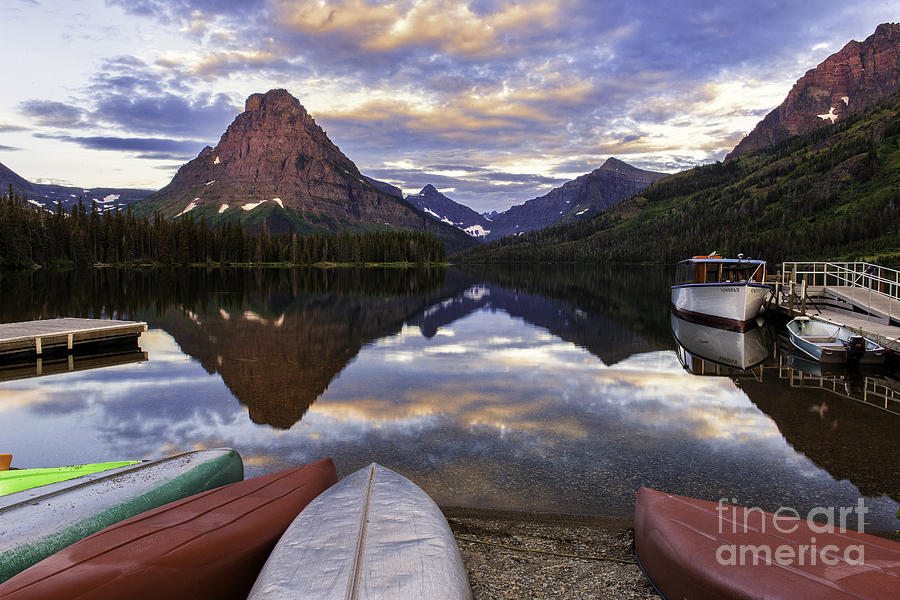 Serenity on Two Medicine Lake Photograph by TS Photo