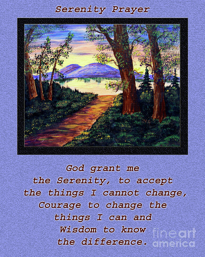 Serenity Prayer and Favorite Fishing Spot Digital Art by Barbara A Griffin