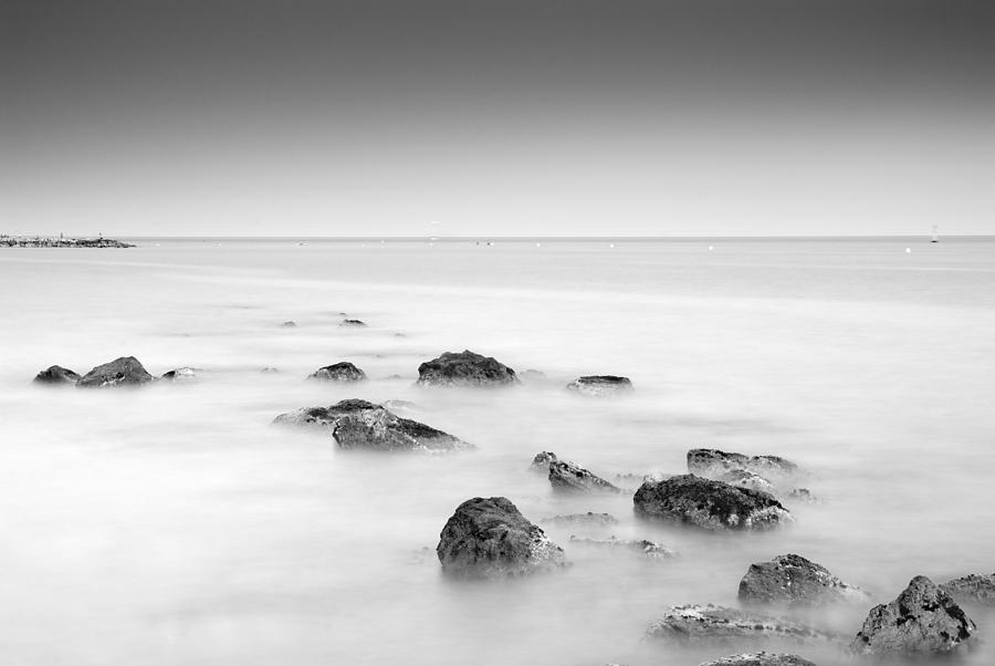 Black And White Photograph - Serenity sea by Guido Montanes Castillo