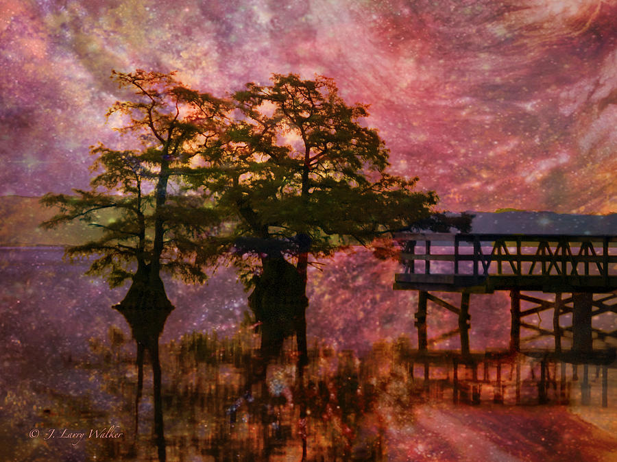 Serenity Sunrise Digital Art by J Larry Walker