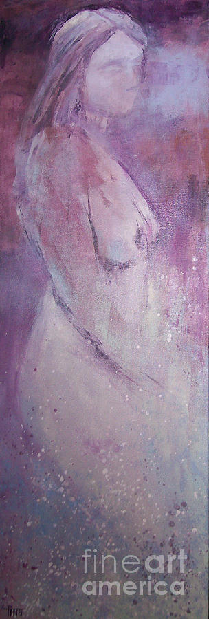 Figurative Painting - Serenity by Tina Siddiqui Figurative Painting - Serenity by Tina Siddiqui