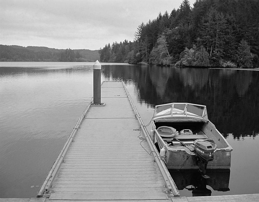 Serenity with a Motorboat Photograph by HW Kateley