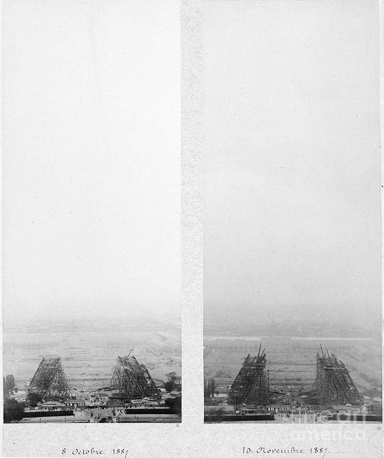 Series 1 Eiffel Tower Under Construction Photograph by Deb Schense