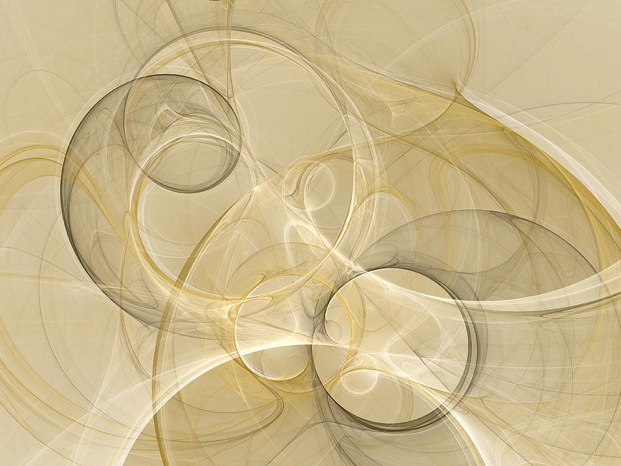 Abstract Digital Art - Series Abstract Art in Earth Tones 4 by Gabiw Art