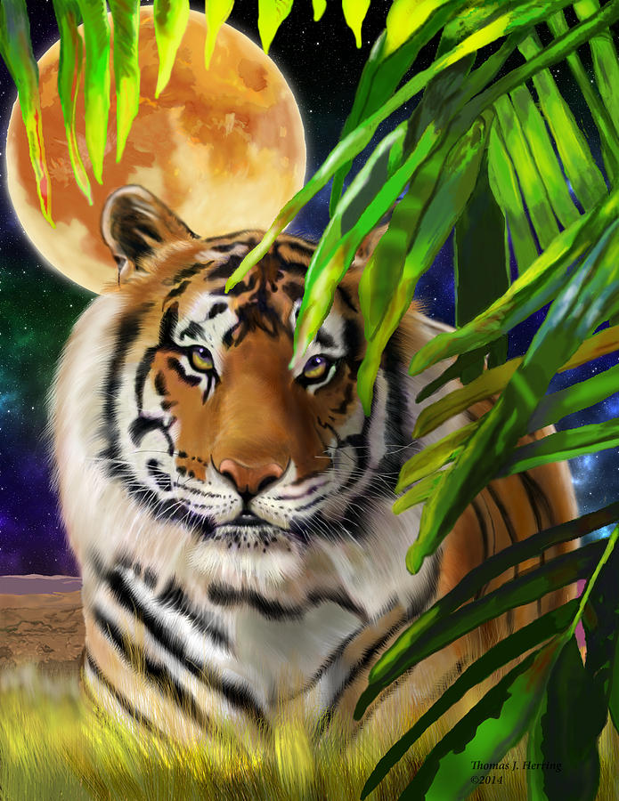 Second In The Big Cat Series - Tiger Painting