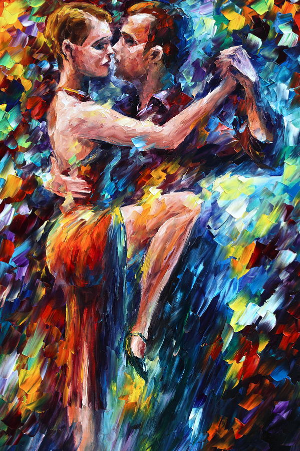 Serious Tango Painting by Leonid Afremov | Fine Art America