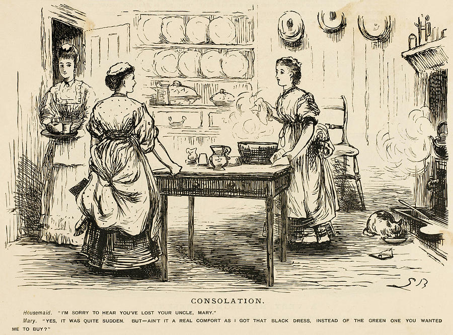 Servants In The Kitchen Drawing by Mary Evans Picture Library Pixels