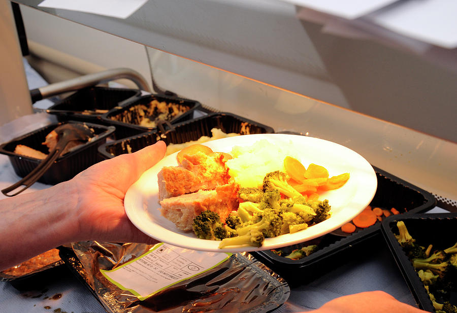 Broccoli Photograph - Serving Hospital Food by Public Health England