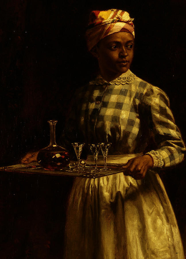 Wine Painting - Serving Maid by Thomas Waterman Wood