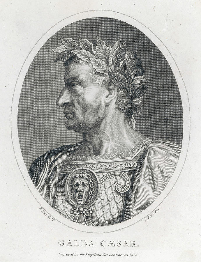 Servius Sulpicius Galba Roman Emperor Drawing by Mary Evans Picture