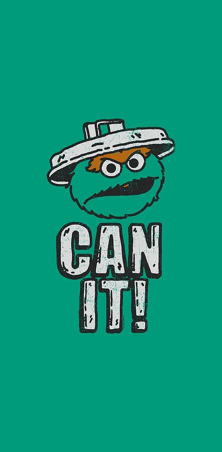 Typography Digital Art - Sesame Street - Can It by Brand A Typography Digital Art - Sesame Street - Can It by Brand A