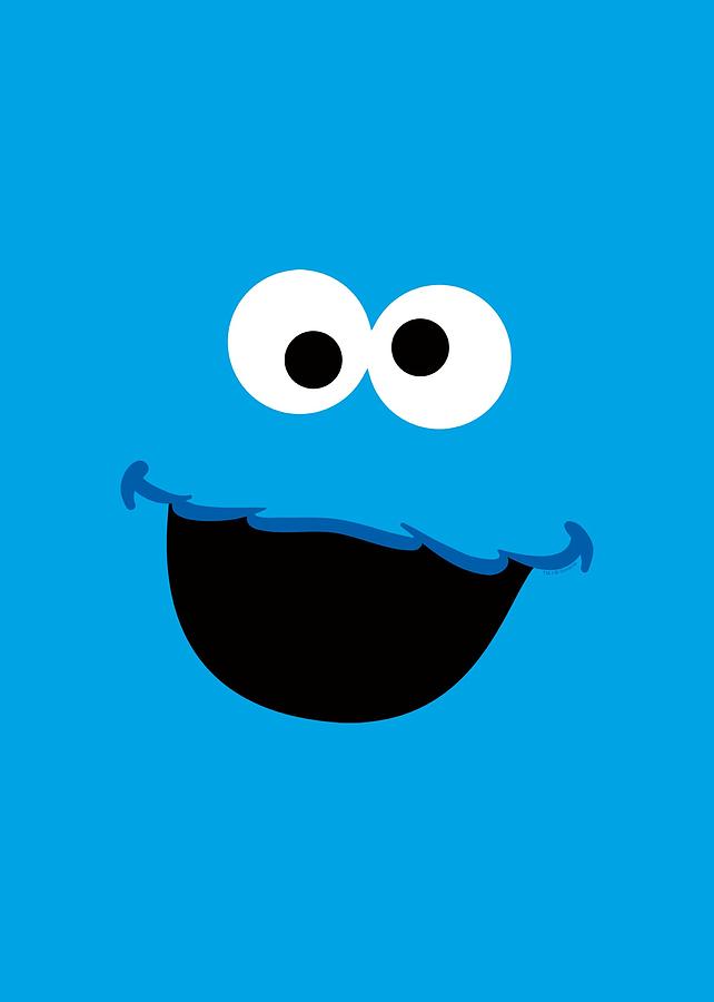 Sesame Street - Cookie Monster Face Digital Art by Brand A