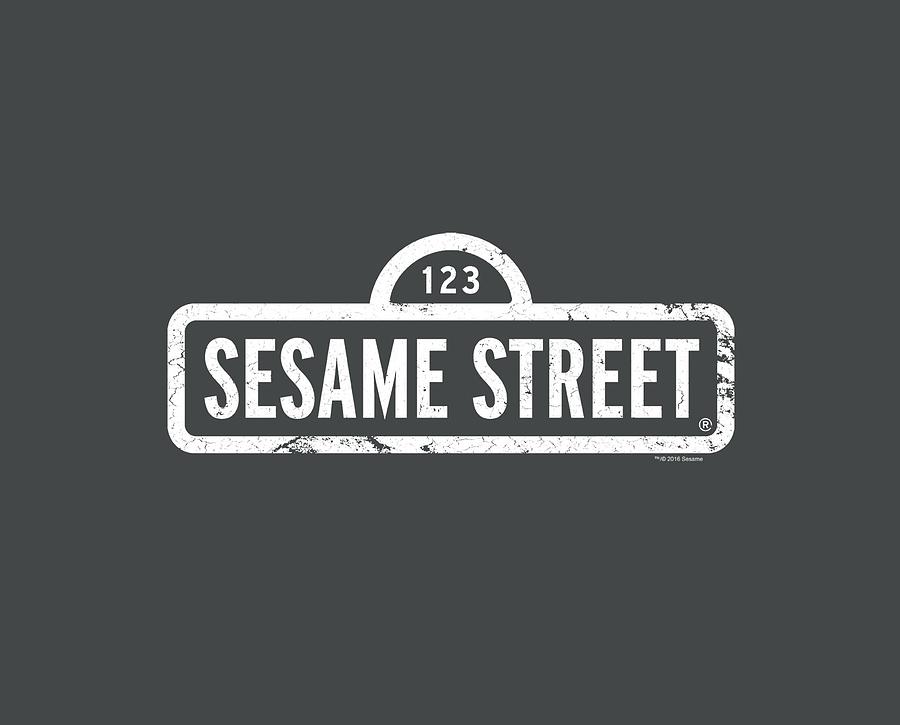 Sesame Street - One Color Logo Digital Art by Brand A