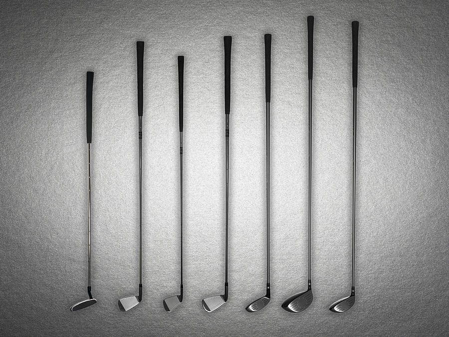Set of golf clubs Photograph by Adam Gault
