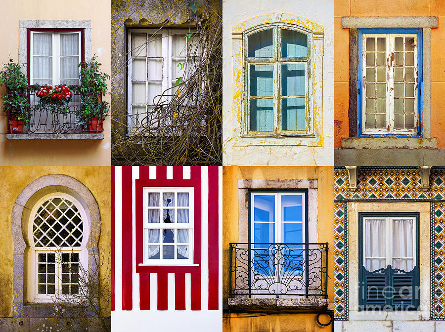 Set of Windows Photograph by Carlos Caetano