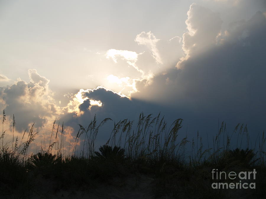 Sunset Photograph - Setting Rays at Sand Dunes by Robin Pedrero