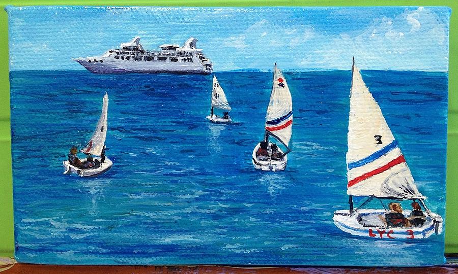 Setting sail Maui Painting by Darice Machel McGuire