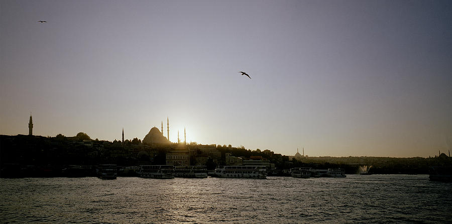 Setting Sun Over Istanbul Photograph by Shaun Higson