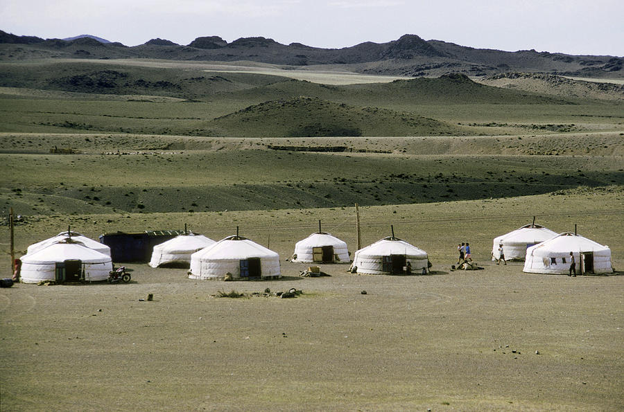 Settlement Of Yurts Photograph by George Holton