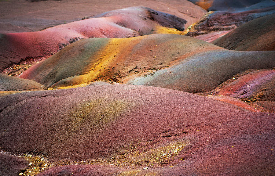 Seven Colored Earth in Chamarel 3.Series Earth Bodyscapes. Mauritius Photograph by Jenny Rainbow