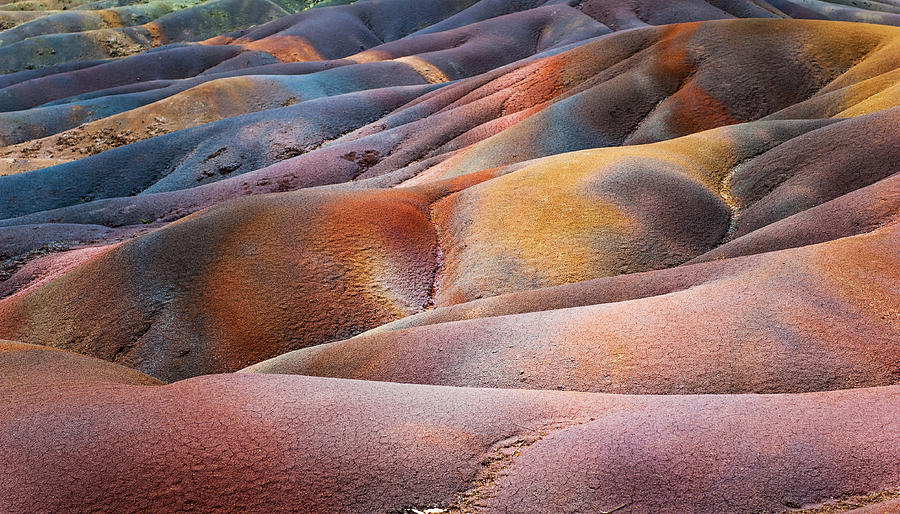 Seven Colored Earth in Chamarel 4. Series Earth Bodyscapes. Mauritius Photograph by Jenny Rainbow