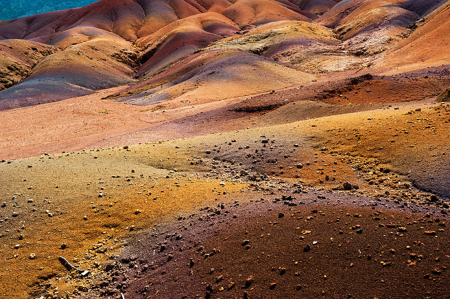Seven Colored Earth in Chamarel 6. Series Earth Bodyscapes. Mauritius Photograph by Jenny Rainbow
