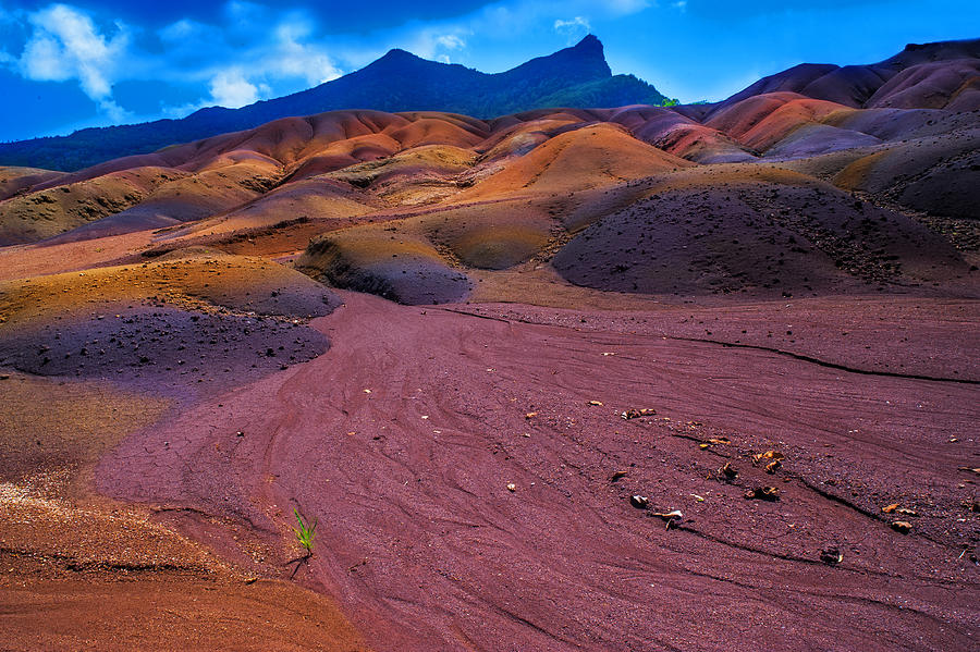 Seven Colored Earth in Chamarel II. Mauritius Photograph by Jenny Rainbow