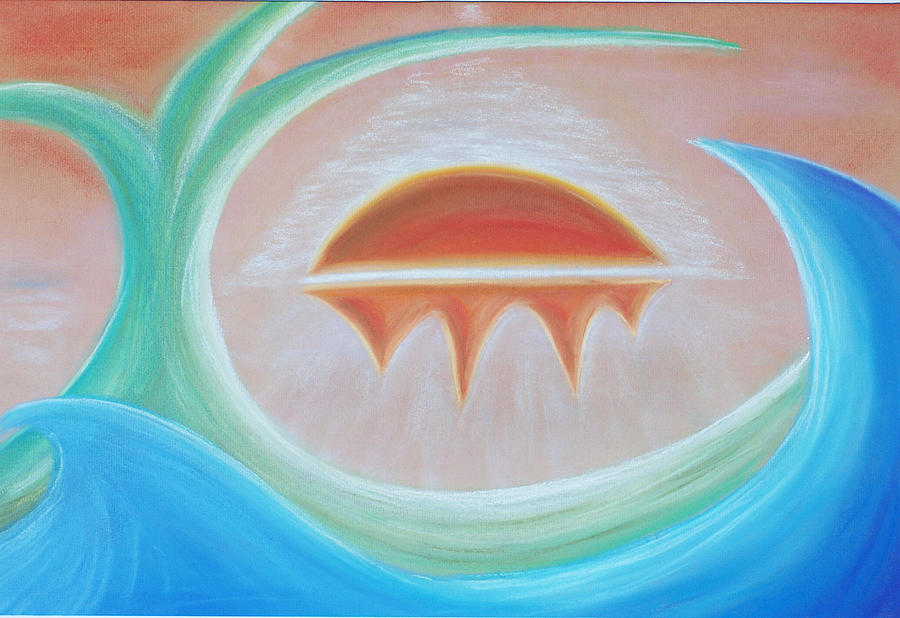 Seven days of creation - The Seventh day Pastel by Pal Szeplaky
