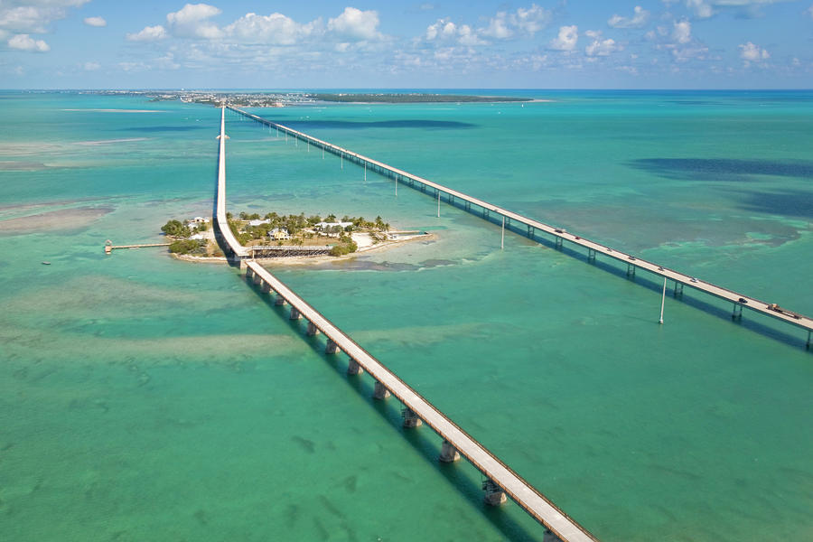 Seven Mile Bridge Crossing Pigeon Key Photograph by Mike Theiss