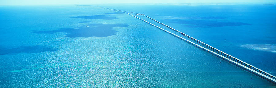 Key Photograph - Seven Miles Bridge Florida Keys Fl Usa by Panoramic Images