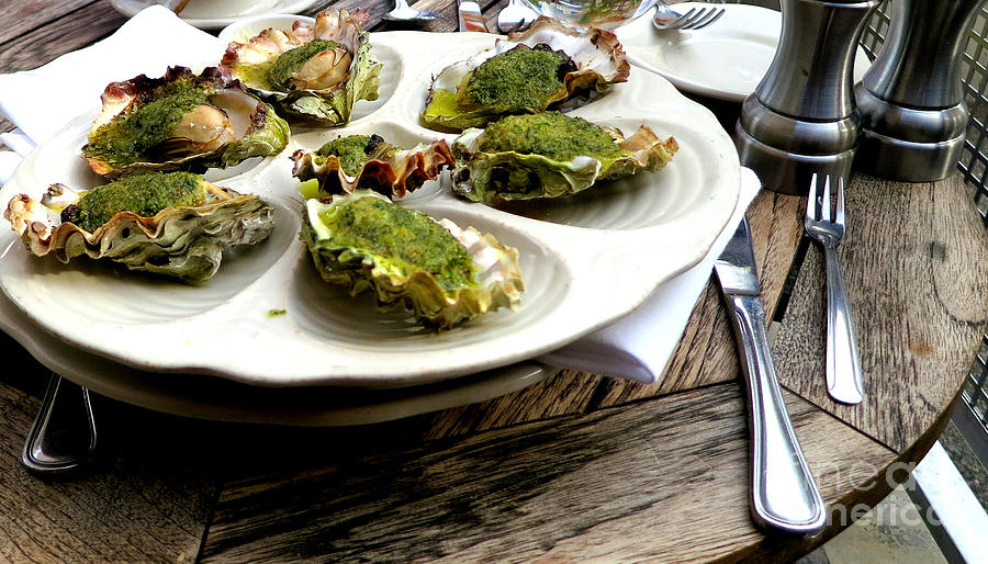 Seven Oysters Photograph by Tatyana Searcy