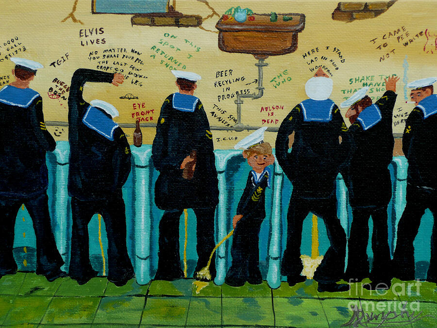 Sailors Painting - Seven Sailors by Anthony Dunphy Sailors Painting - Seven Sailors by Anthony Dunphy