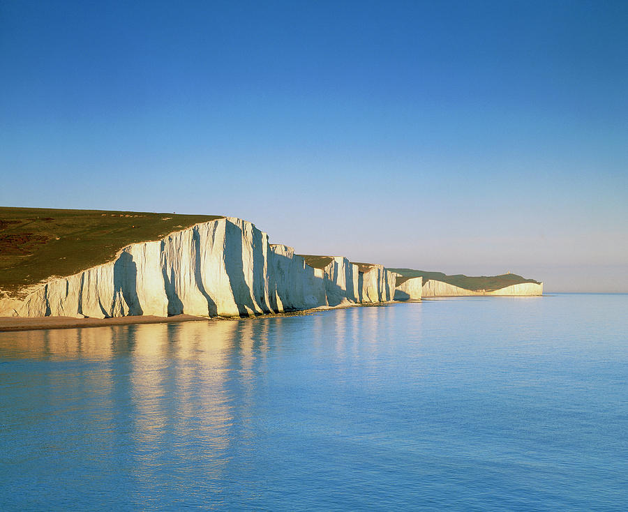 Seven Sisters Chalk Cliffs Photograph by Martin Bond/science Photo Library