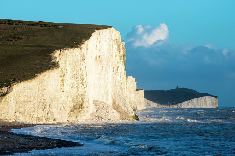 Seven Sisters From Cuckmere Haven Beach Photograph by James Warwick