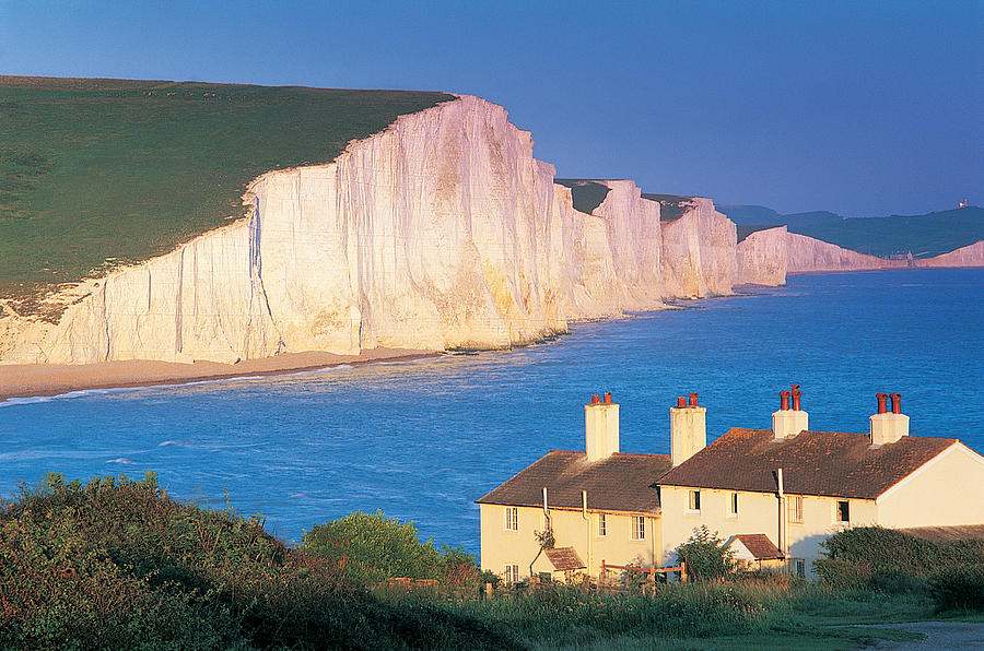 Seven Sisters, Sussex, UK Photograph by Peter Adams