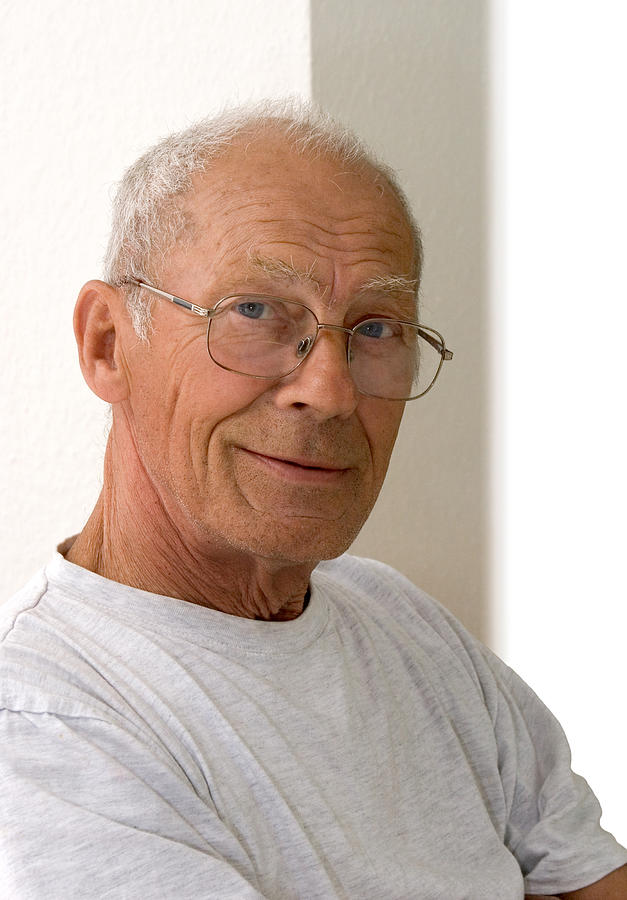 Seventy  year old man smiling Photograph by Art-Y